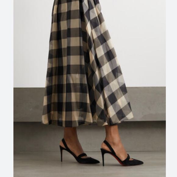 Christian Louboutin Actina Black Leather Slingback Pumps - Picture 14 of 14